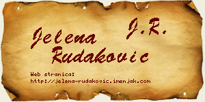 Jelena Rudaković vizit kartica
